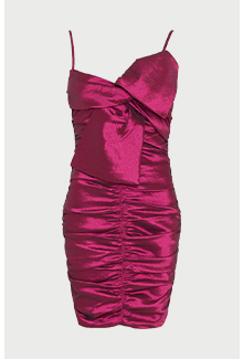 taffeta bow cami dress