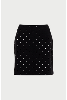 diamante embellished pelmet skirt