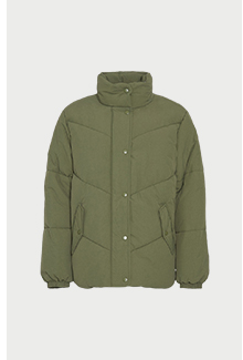 essential funnel neck padded jacket