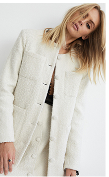 premium wool boucle 2 piece set