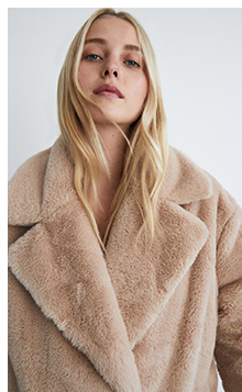 glossy fur coat