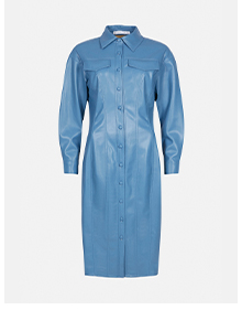 aux leather western shirt dress