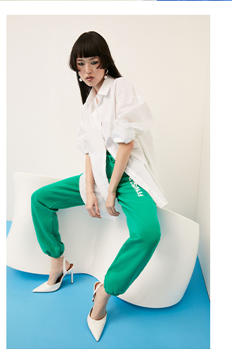 popper side sleeveless jersey crepe top