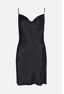 satin mini slip dress