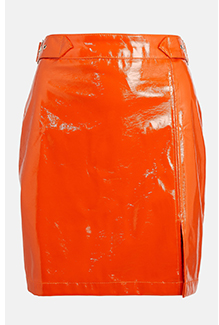 buckle side vinyl skirt