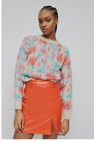 buckle side vinyl skirt