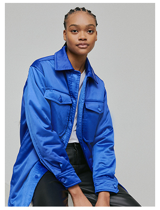 Satin Shacket