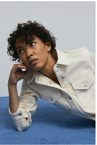 denim oversized relaxed mini shirt dress