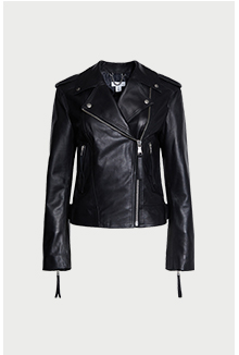 real leather biker jacket