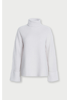 premium 100pct merino wool turn up cuff jumper