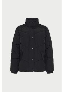 essential funnel neck padded jacket
