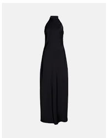 satin halterneck slip dress