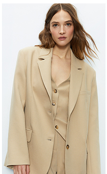 tailored single breasted blazer
