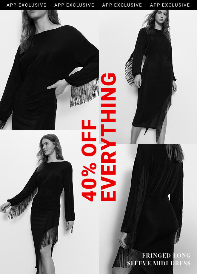 40% OFF EVERYTHING - Shop Now >>