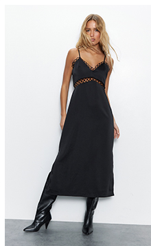 cutout detail sexy midi dress