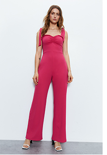scuba crepe wide leg jumpsuit