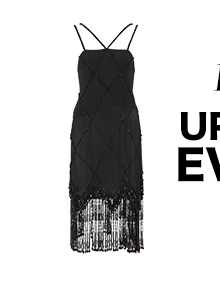hand beaded chandelier tassel mini dress