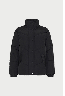 essential funnel neck padded jacket