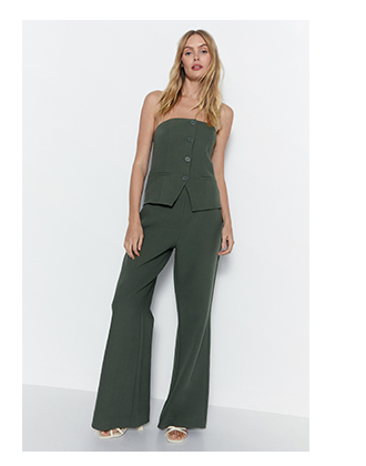 premium bustier tailored jumpsuit