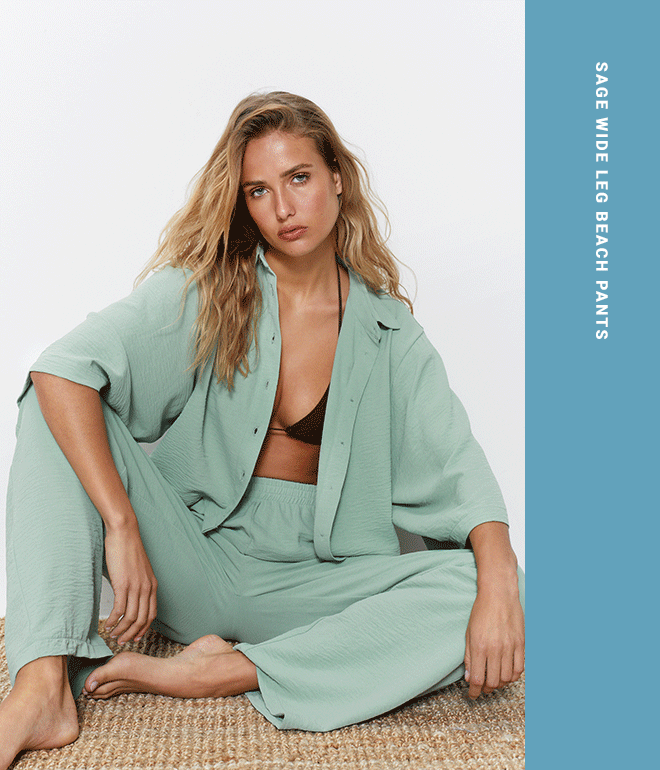 wide leg beach pants