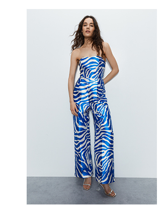 premium tailored printed jumpsuit