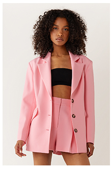 tailored cinched waist blazer