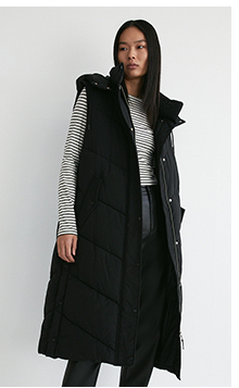 essential maxi padded gilet