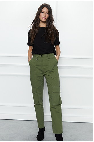 slim leg cargo trouser