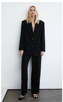 relaxed oversized blazer