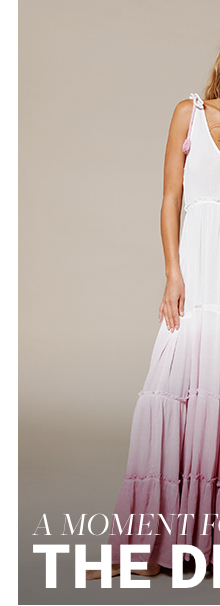 crinkle viscose ombre tiered tie midi dress