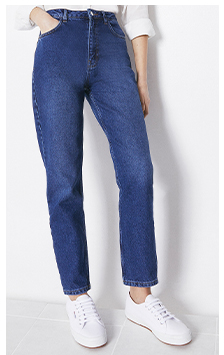 86s Organic Cotton Authentic Mom Jeans