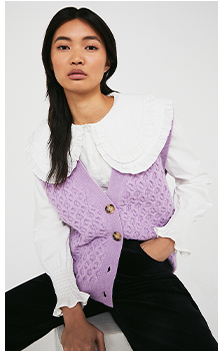 Honeycomb Knit Vest