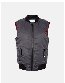 Sleeveless Bomber Jacket
