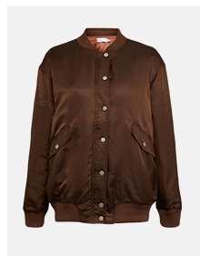 Popper Front Bomber Jacket