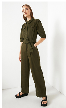 Puff Sleeve Jumpsuit