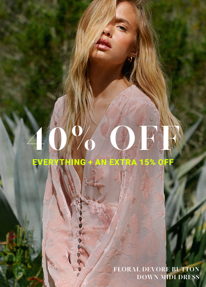 40% Off Everything - Shop Now >>