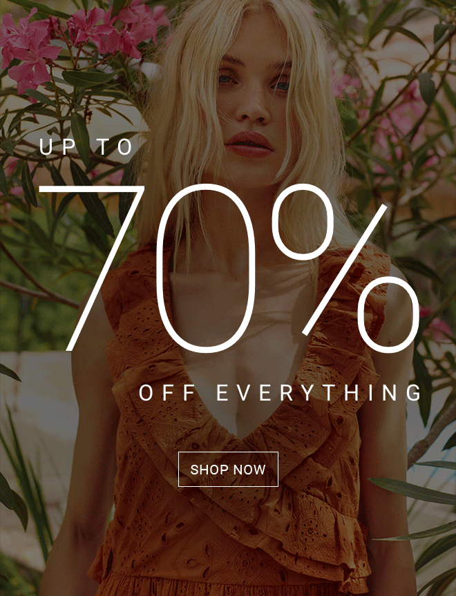 Up To 70% Off Everything - shop now