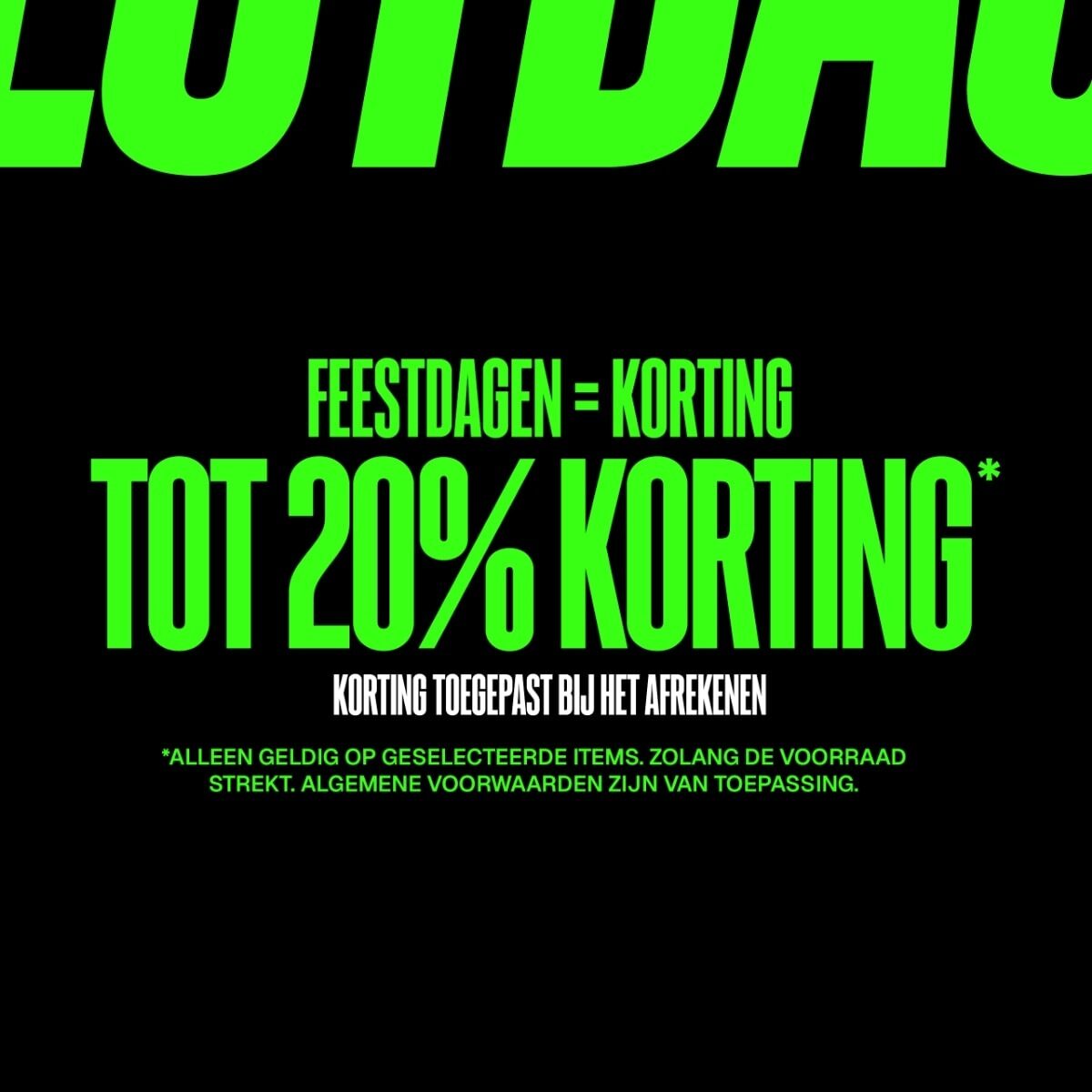 TOT 20% KORTING