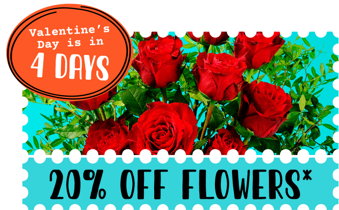 20% off flowers