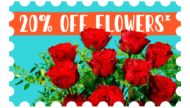 20% off flowers