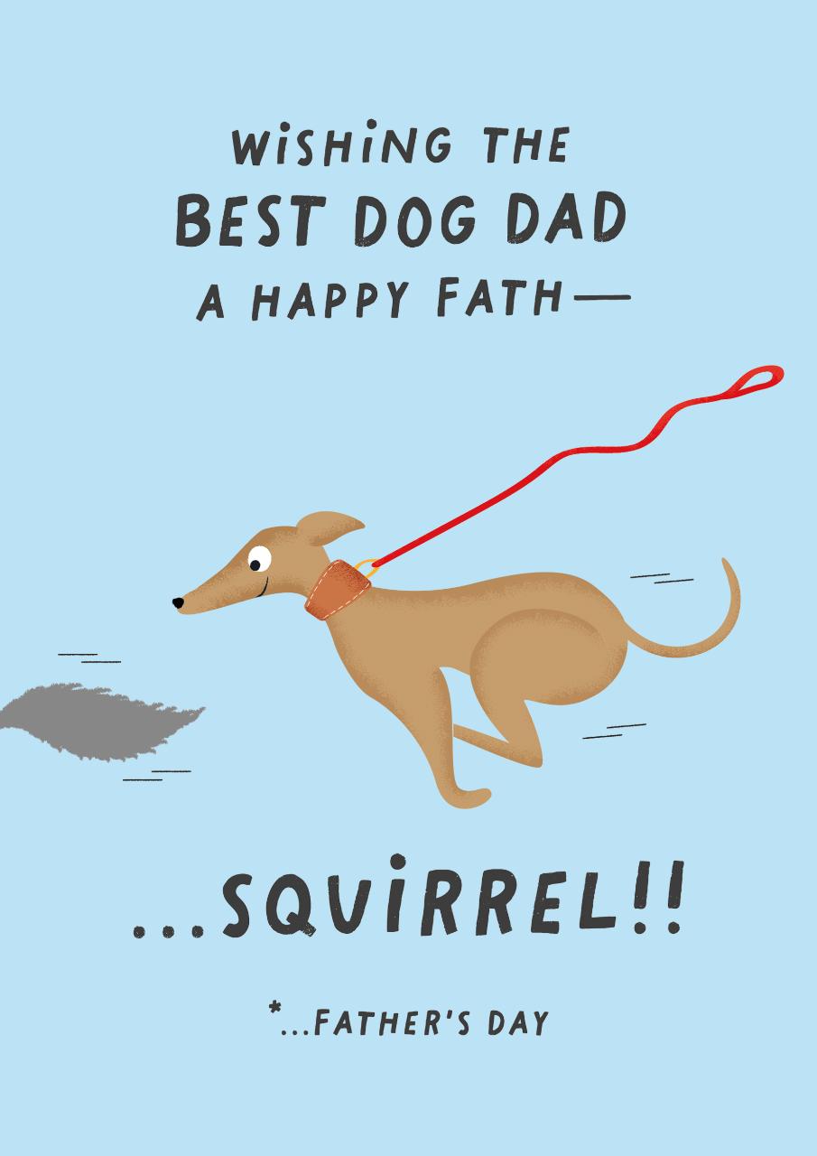 Dog Dad thortful card