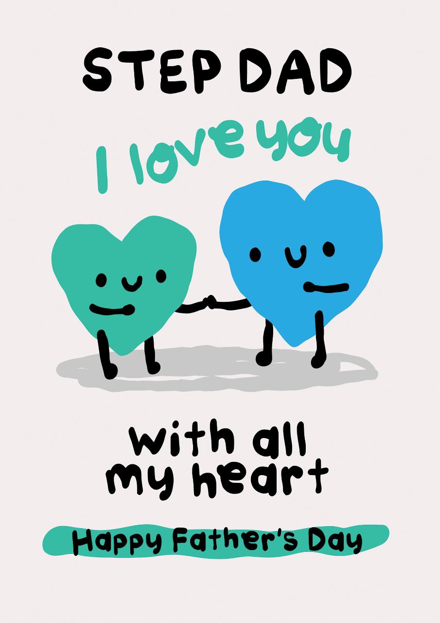 Step Dad thortful card