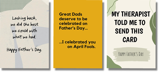 swap your dad campaign cards