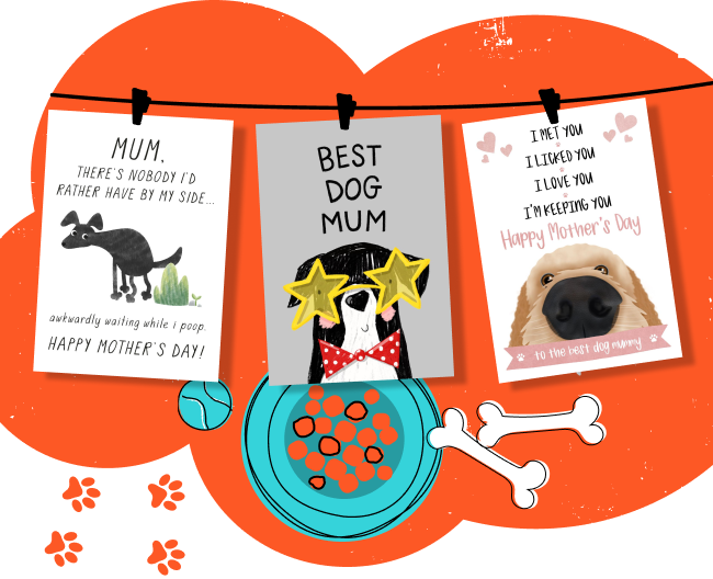 from the dog mother's day cards