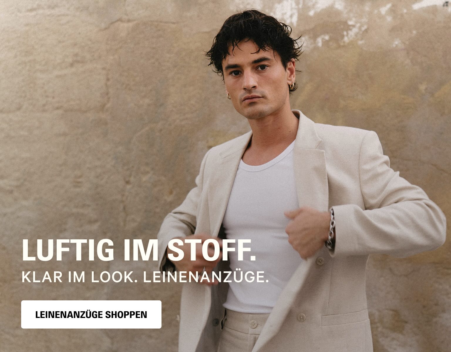 LUFTIG IM STOFF.  KLAR IM LOOK. LEINENANZÜGE.