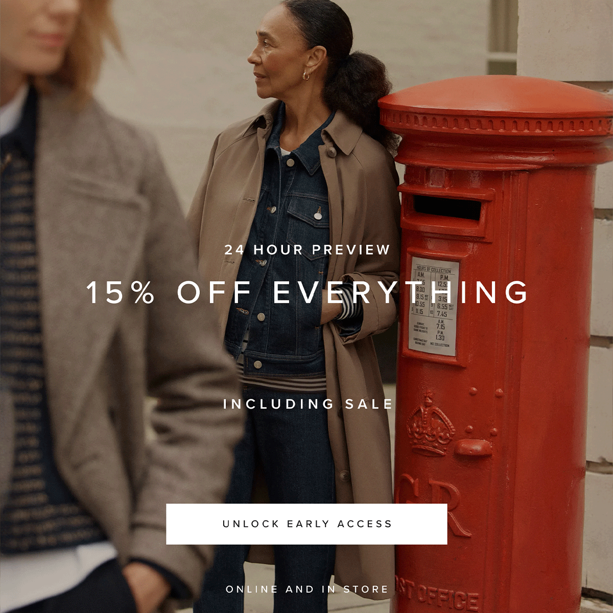 24hrs only | 15% off EVERYTHING.