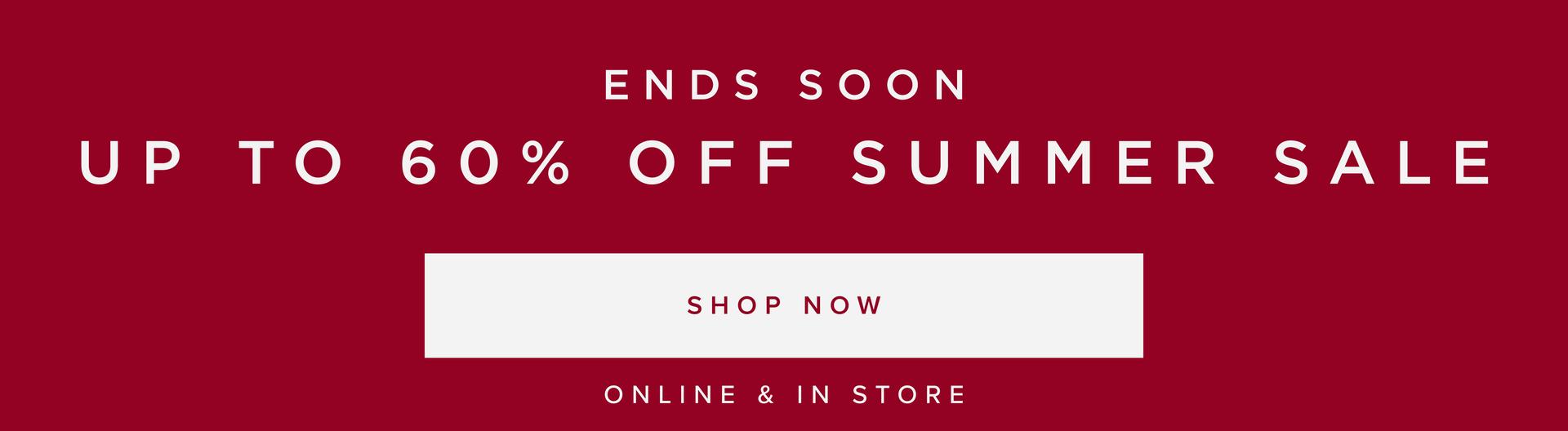 UP TO 60% OFF SALE