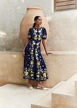 Elva Embroidered Dress