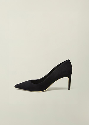 Leila Suede Court Shoes