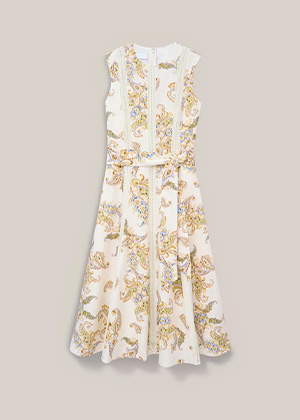 Uma Trimmed Linen Dress